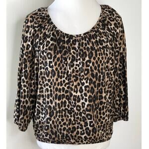 Michael Michael Kors Medium Animal, print top Shirt Blouse